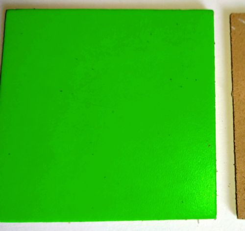 Leather Squares - 60mm x 60mm - Various Colours (Fluorescent Green, 1)